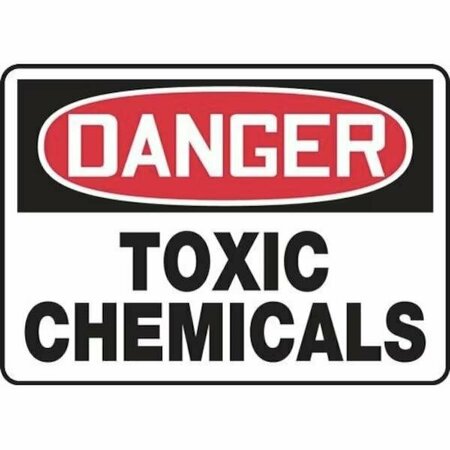 OSHA DANGER SAFETY SIGN TOXIC MCHL047XV